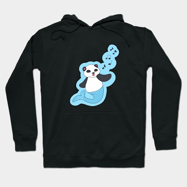 Mermaid Panda Hoodie by HugSomeNettles